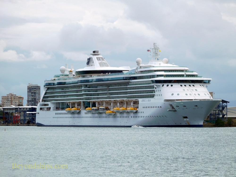 Jewel of the Seas cruise ship at Pan American Pier, San Juan