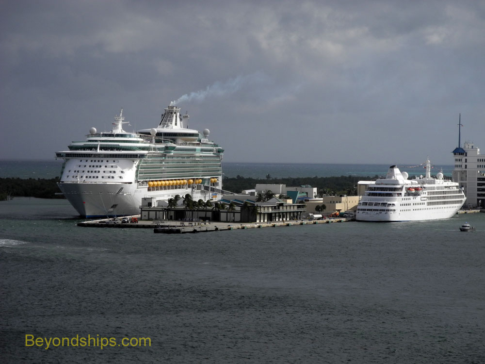 Liberty of the Sea and Silver Cloud cruise ships