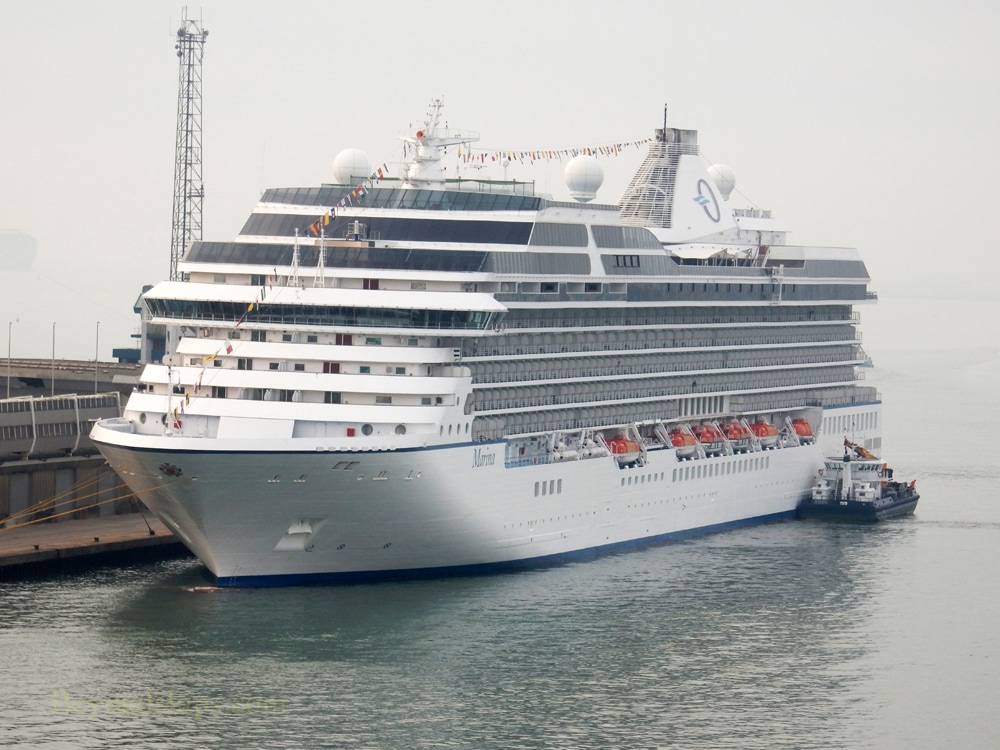 Marina cruise ship in Southampton, England