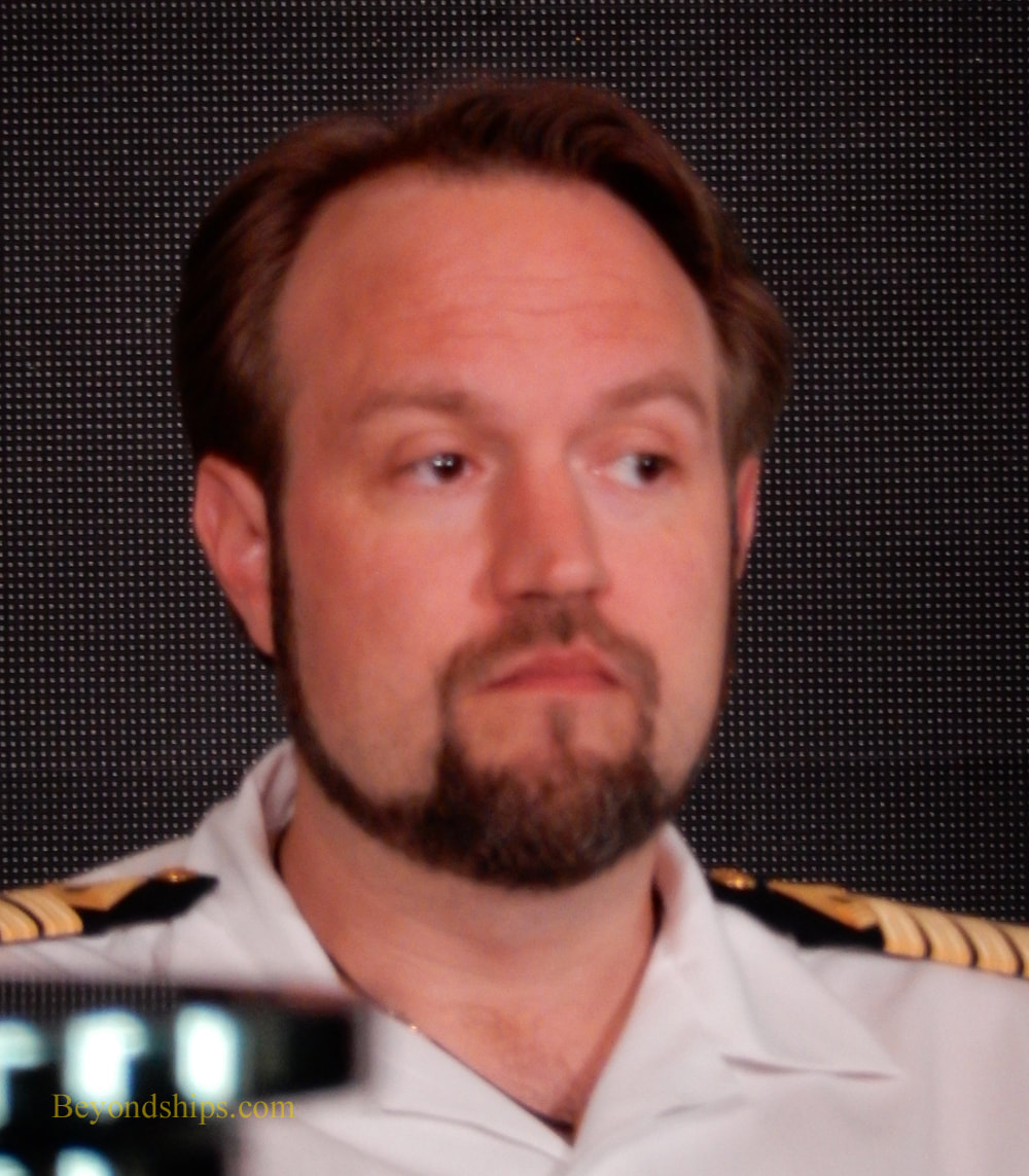 Captain Robert Lundberg of cruise ship Norwegian Bliss