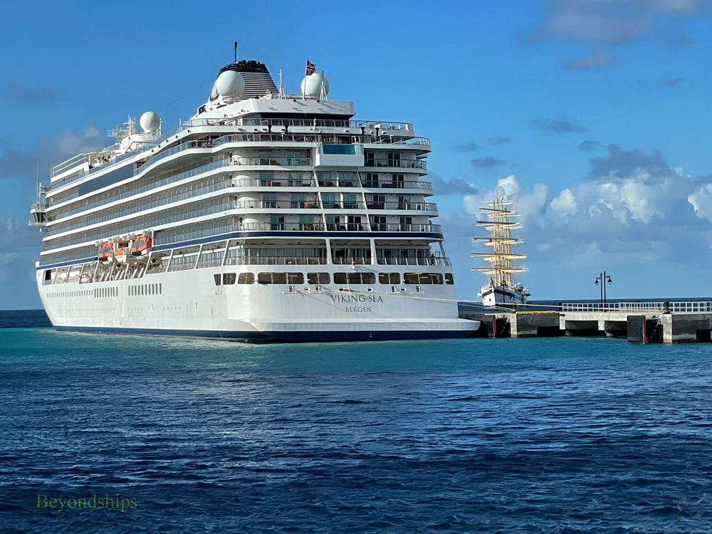 Cruise ships Viking Sea and Royal Clipper