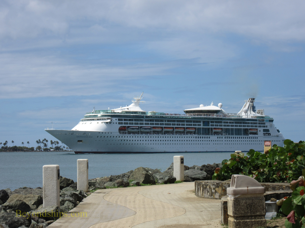 Grandeur of the Seas cruise ship in San Juan