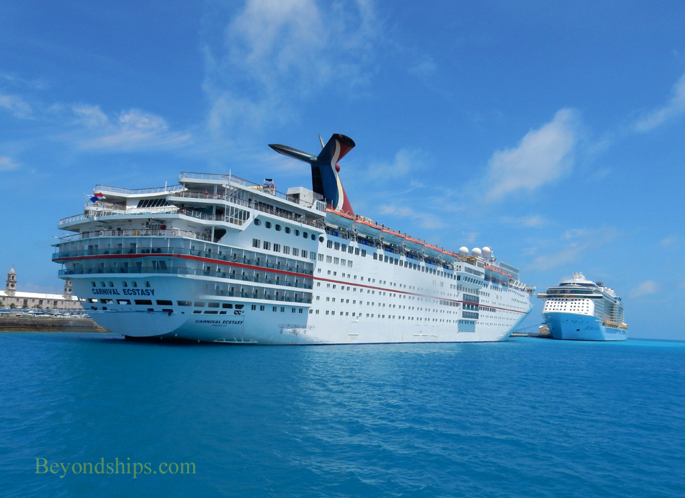 Anthem of the Seas and Carnival Ecstasy, cruise ships