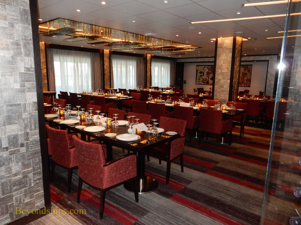 Fahrenheit 555 steakhouse on cruise ship Carnival Horizon