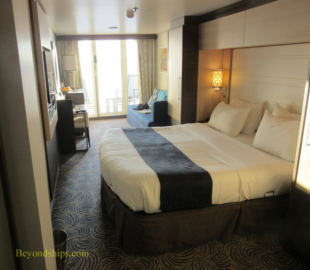 A balcony cabin on cruise ship Anthem of the Seas