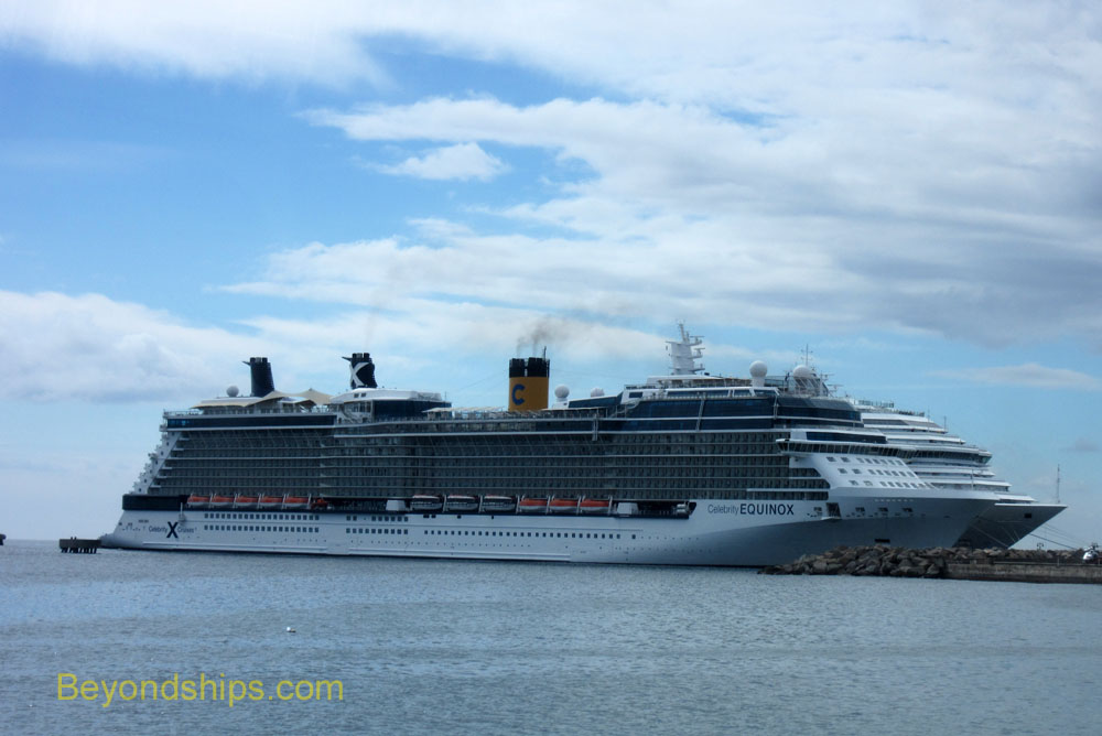 Celebrity Equinox and Costa Fortuna cruise ships