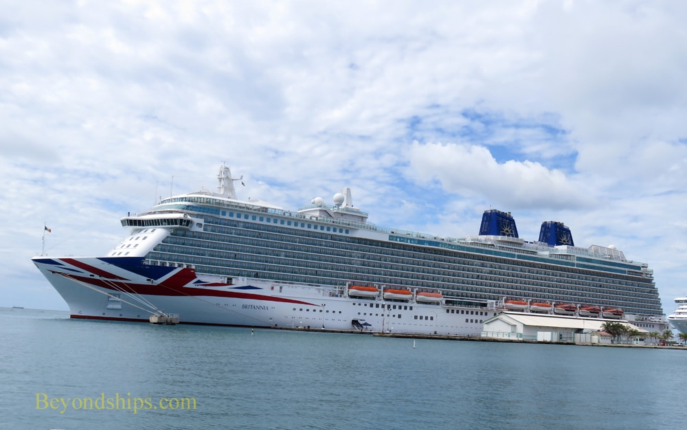 Britannia cruise ship in Aruba
