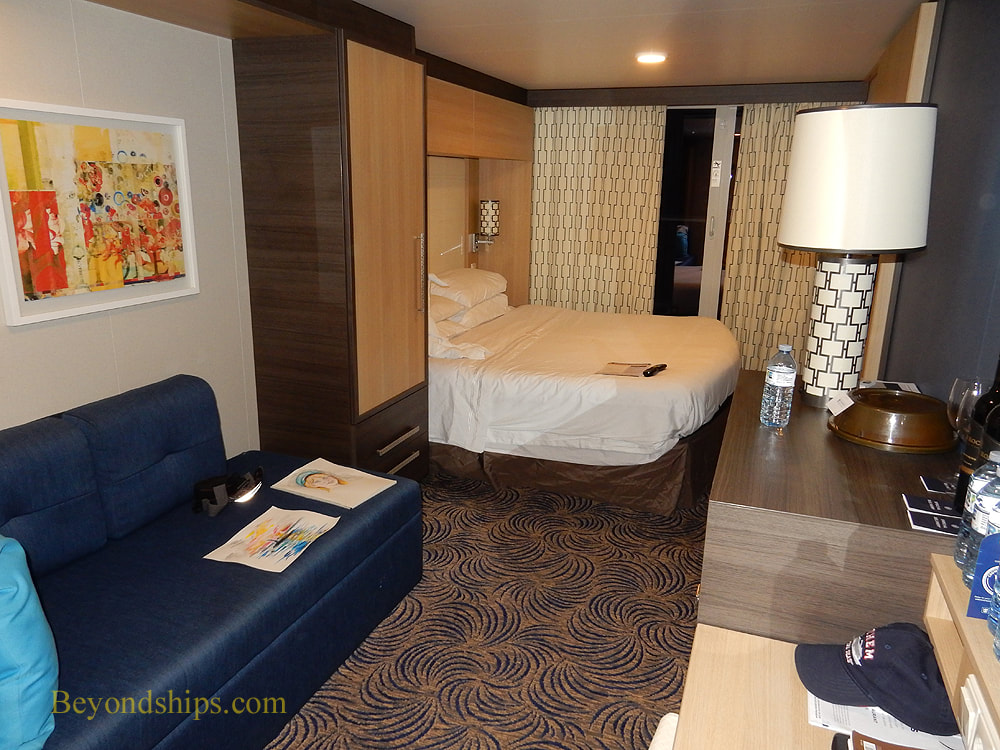 A balcony cabin on cruise ship Anthem of the Seas