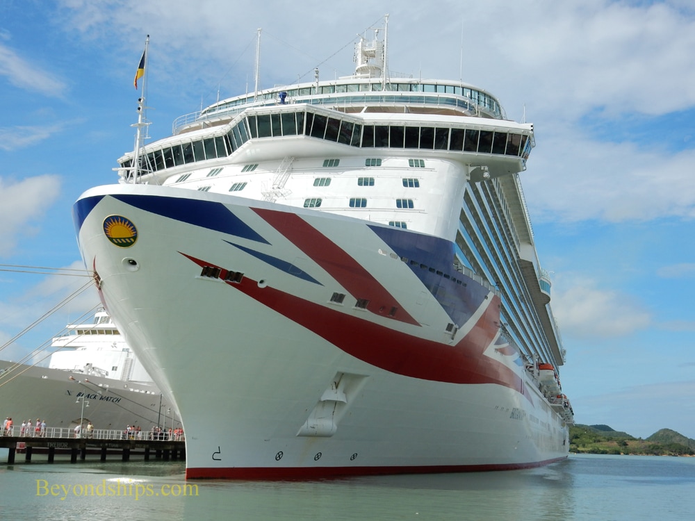 P&O Cruises' Britannia in Antigua