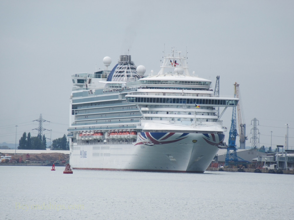 Cruise ship Azura, Southampton, England