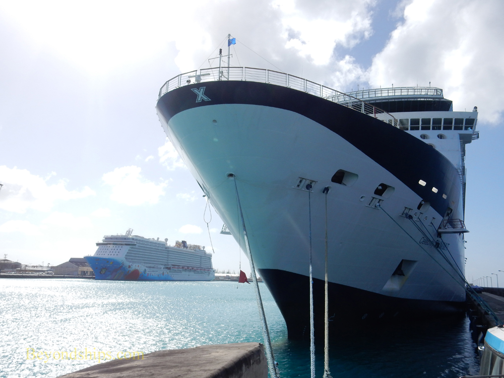 Norwegian Breakaway and Celebrity Summit cruise ships