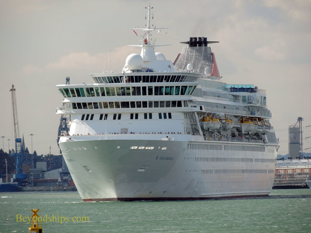 Balmoral cruise ship in Southampton, England