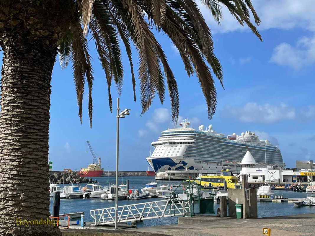 Enchanted Princess cruise ship in The Azores