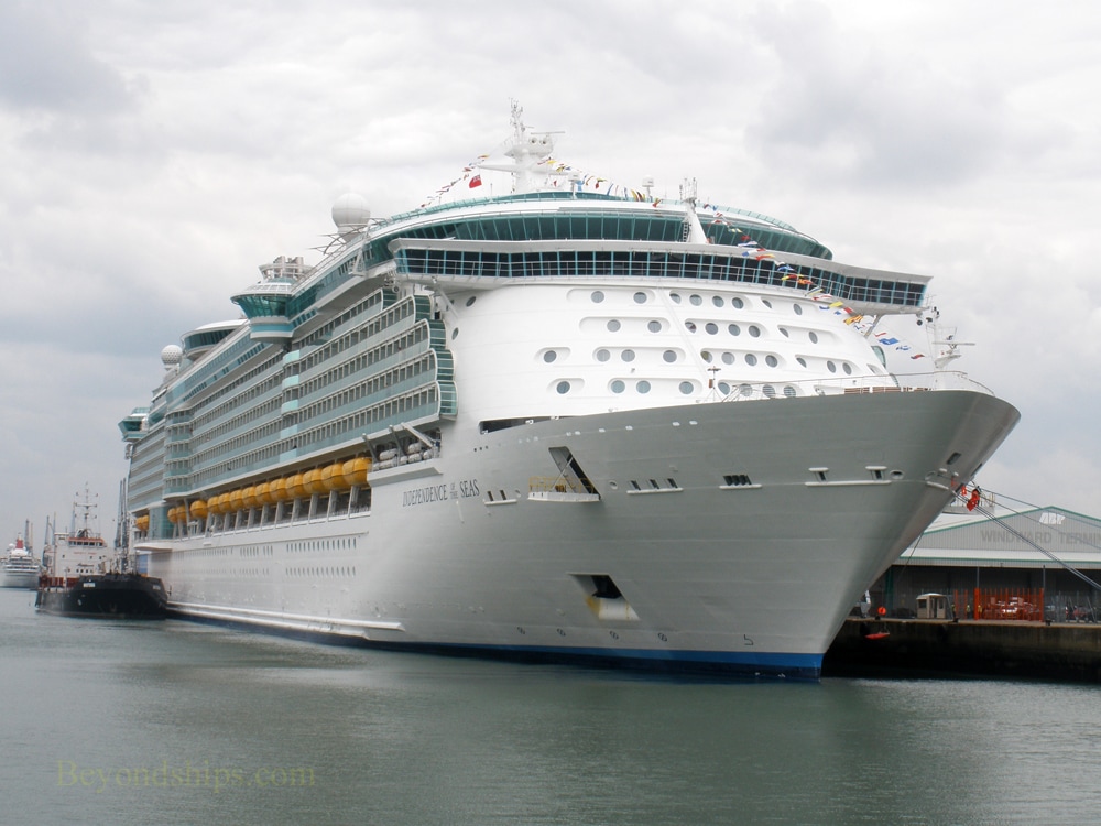 Independence of the Seas, cruise ship, Southampton, England
