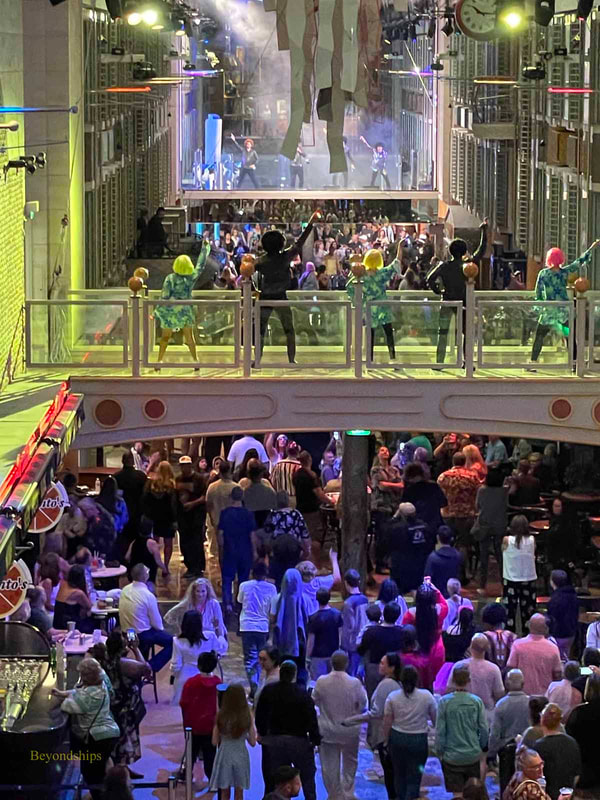 Street party on cruise ship Liberty of the Seas