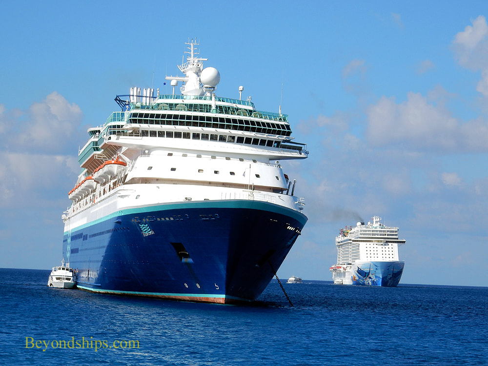 Cruise ships Monarch and Norwegian Escape