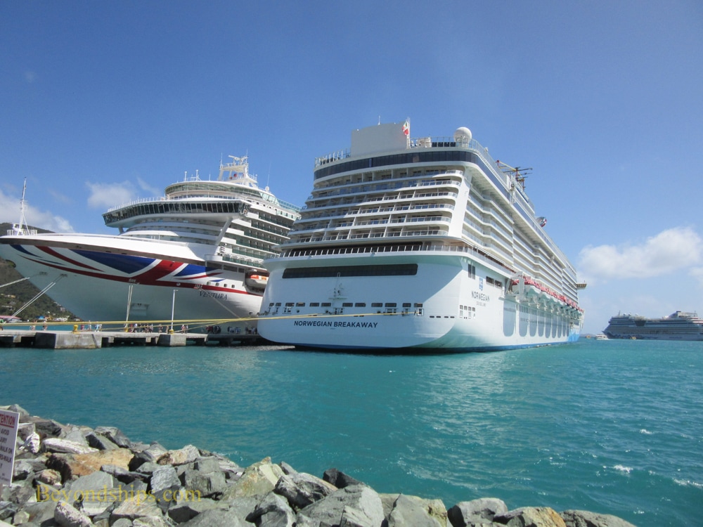 Cruise ships in Tortola