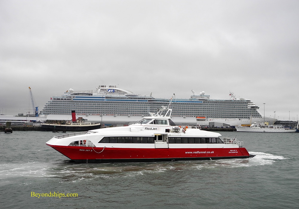 Royal Princess cruise ship in Southampton, England