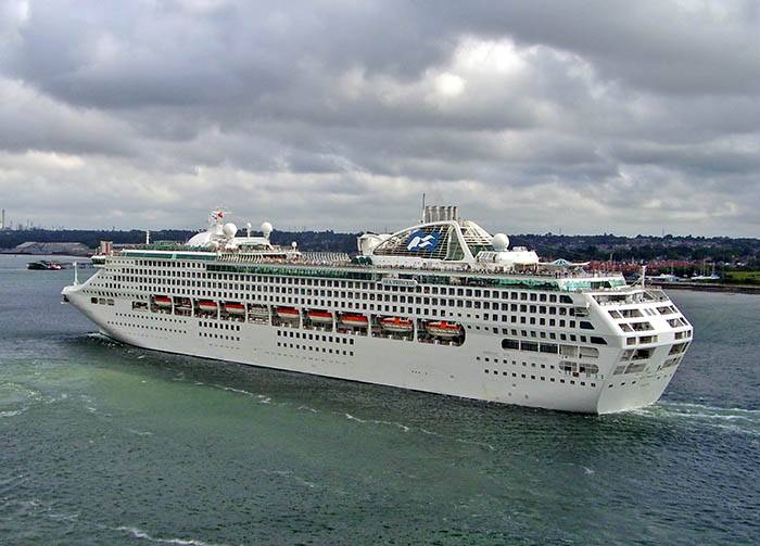 Sea Princess cruise ship in Southampton, England