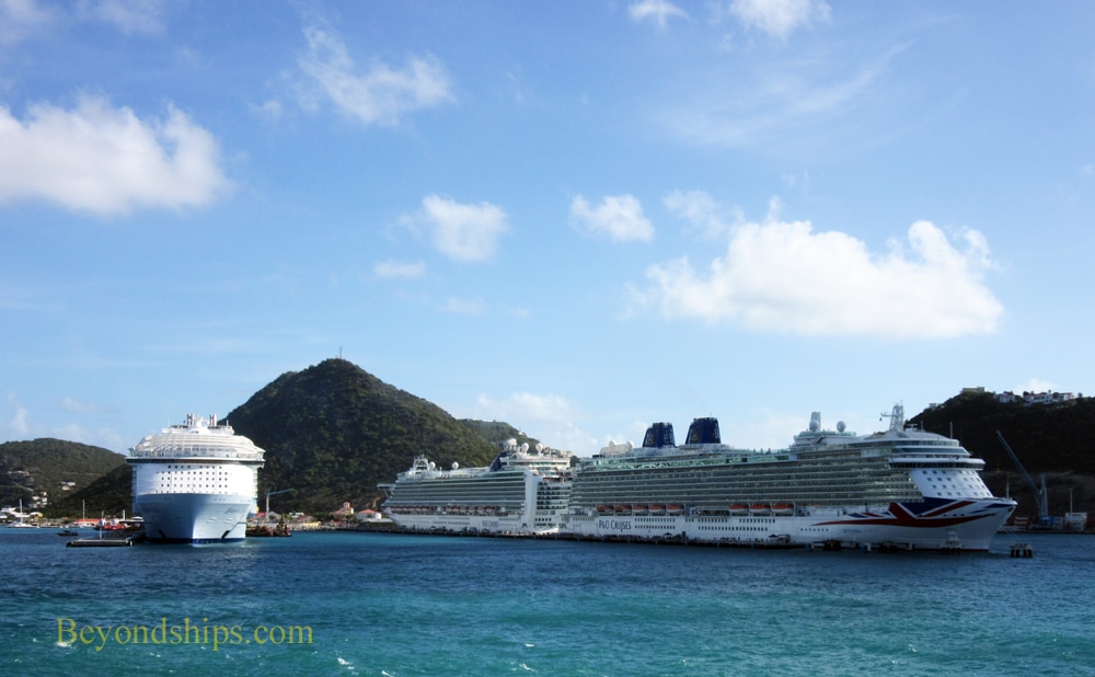 Cruise ships Britannia, Azura and Oasis of the Seas