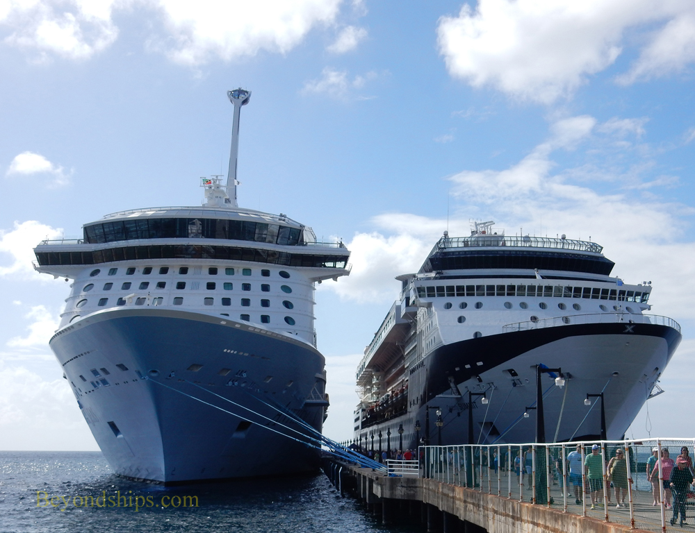 Anthem of the Seas and Celebrity Summit cruise ships